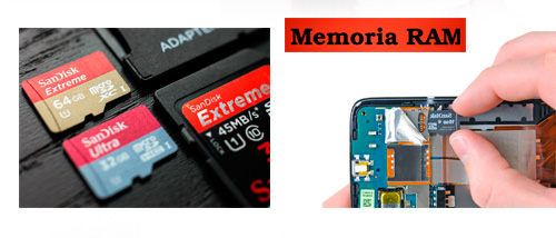 Memoria y el almacenamiento en moviles