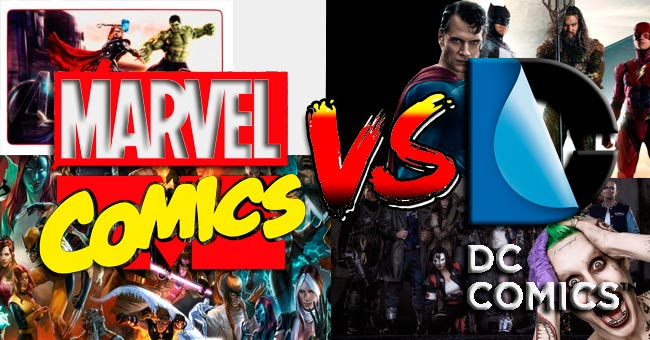 La rivalidad entre las dos editoriales (Marvel y DC Comics)