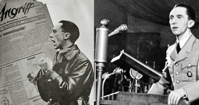 Joseph Goebbels estrategias de propaganda negra dentro del partido