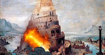 Dios derriba la Torre de Babel