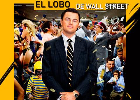 Película el lobo de Wolf Street 2013 Poster