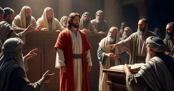 El Mesías debate con los líderes religiosos